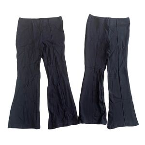H&M Kids Black Flared Casual Stretch Pull On Pants Size 7 Girls